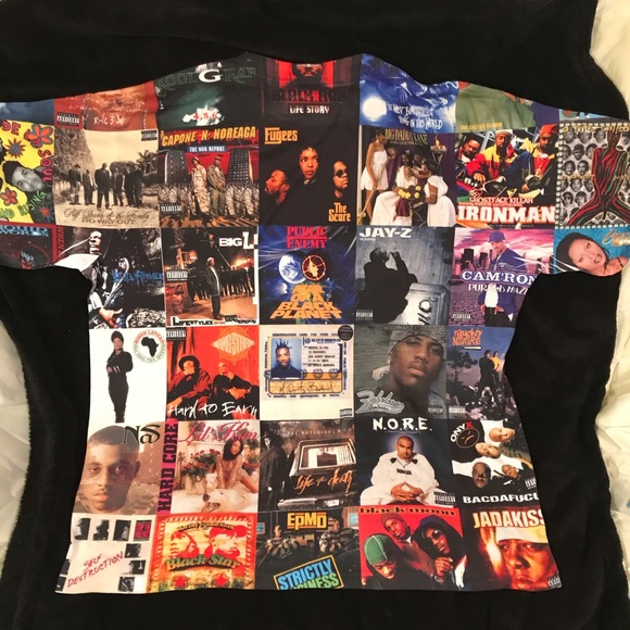 ♨️EAST COAST HIP HOP♨️ALBUM COVER COLLAGE T-SHIRT - Picture 8 of 8